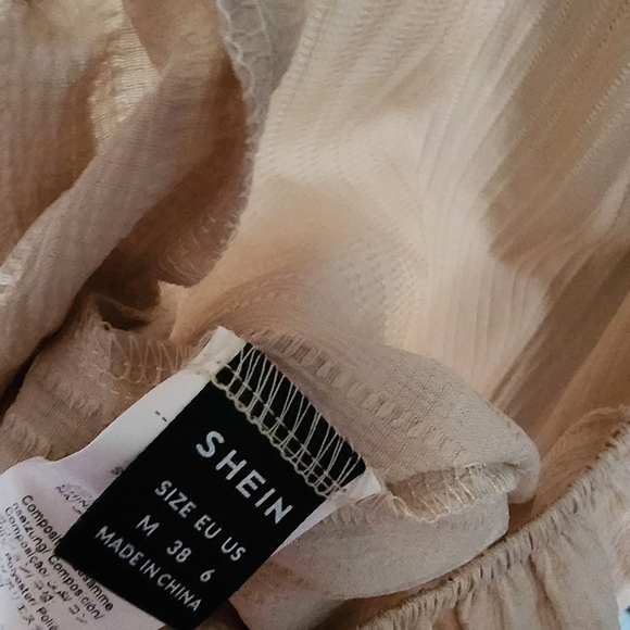 SHEIN Cream Textured Dress - Picture 3 of 4